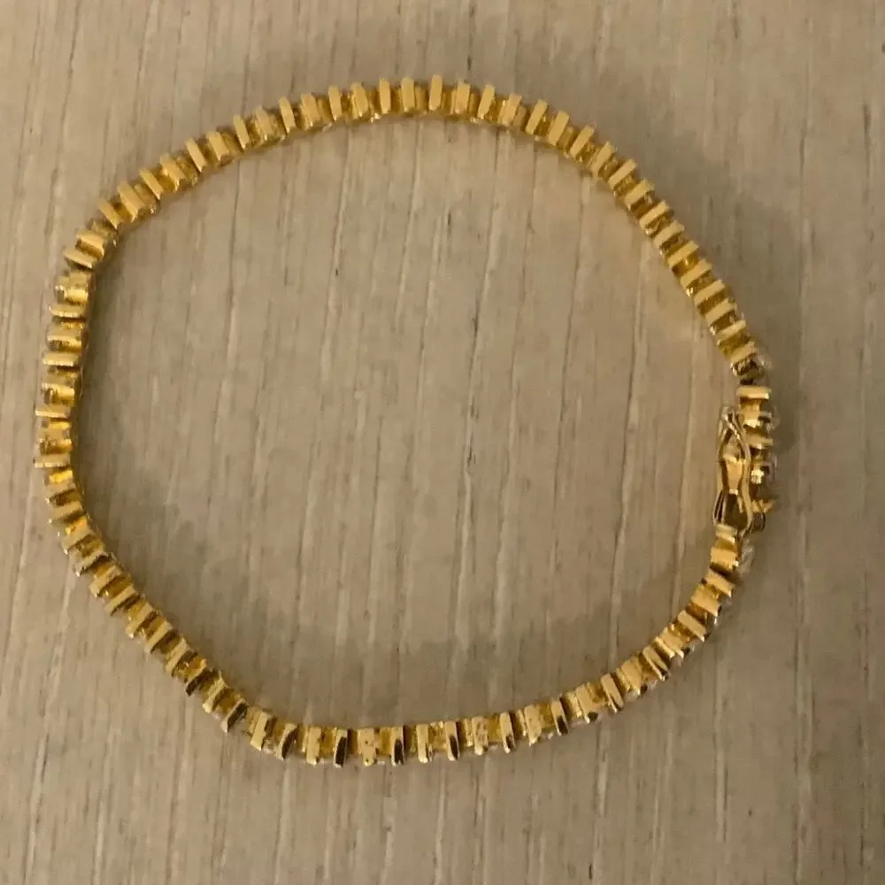 Vintage Gold Tennis Bracelet